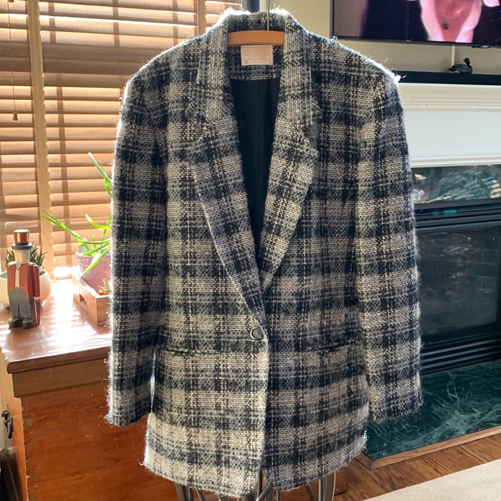 Pendleton | Black, White & Ecru Blazer | Size 12 - image 1